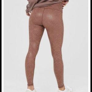 OFFLINE by Aerie brown snakeskin-print leggings